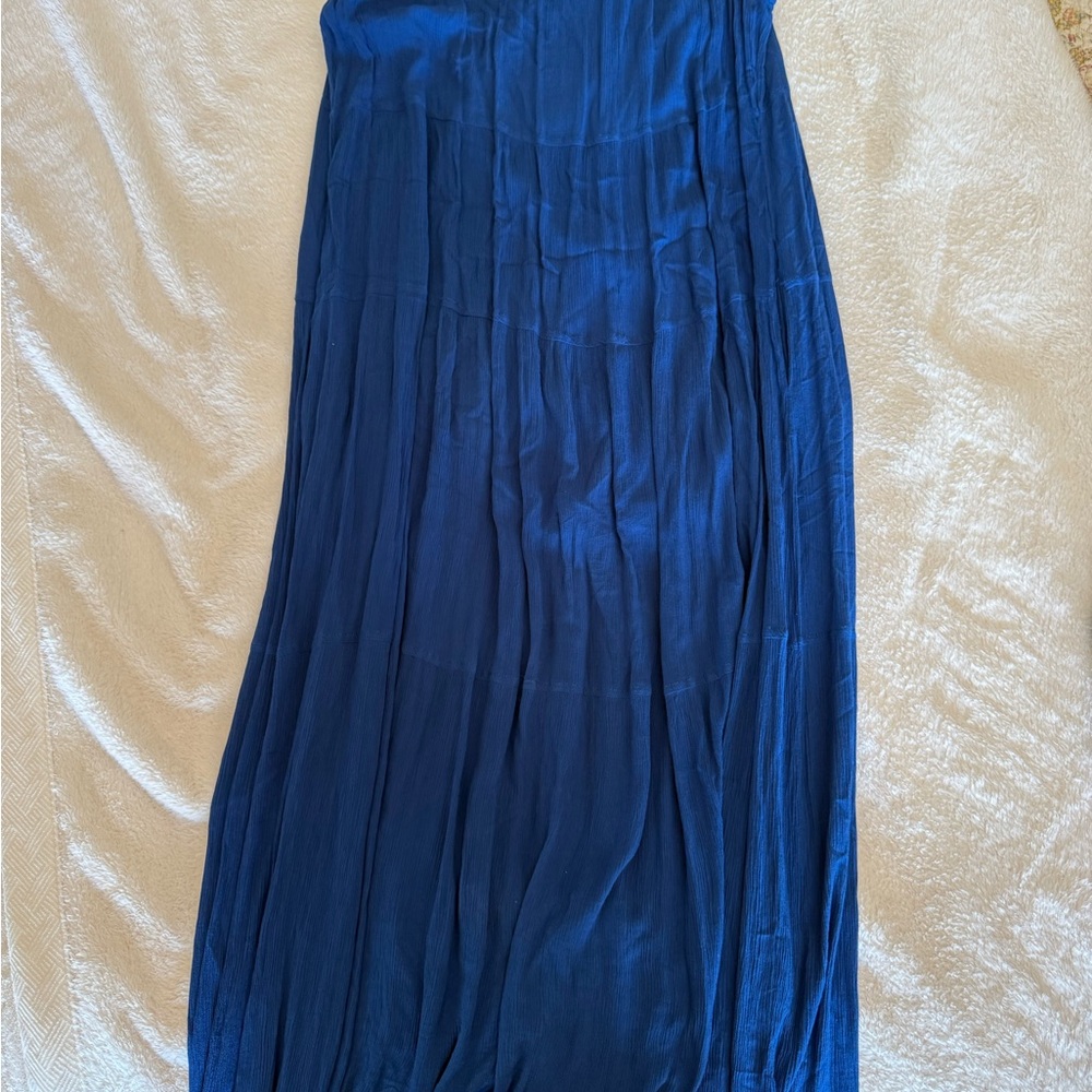 Max Studio Deep Blue Maxi Skirt